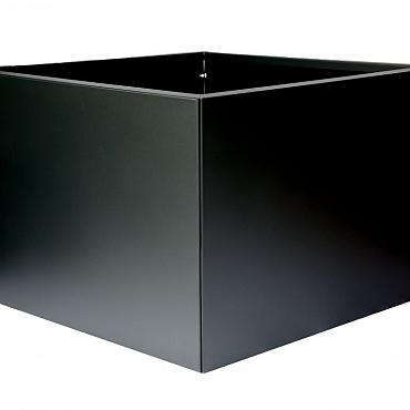 Bloembakken Vlak Grafiet Zwart | 60 cm hoog