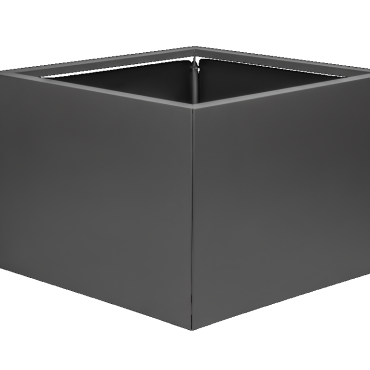 Bloembakken Vlak Antraciet | 40 cm hoog