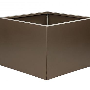 Bloembakken Vlak Supra Bruin | 60 cm hoog