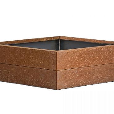 Plantenbak Modulair Corten 270x270x28 cm