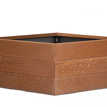 Bloembak Modulair - 300x300x42 cm Corten