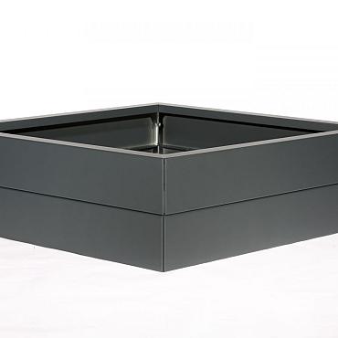 Plantenbak Modulair Antraciet 120x120x28 cm