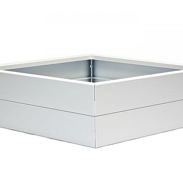 Plantenbak Modulair Wit 90x90x28 cm