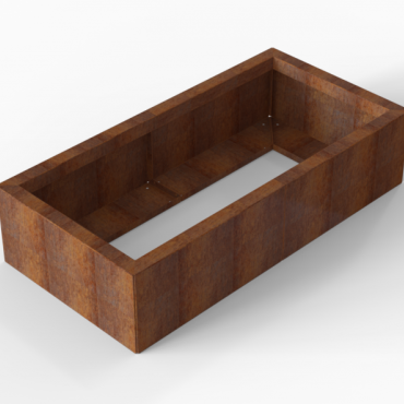Bloembak Module+ | Rechthoek | 28 cm hoog