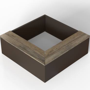 Zitbank - L-vorm 120x120x45.5 cm Douglas