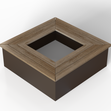 Zitbank - Vierkant 120x120x45.5 cm Douglas
