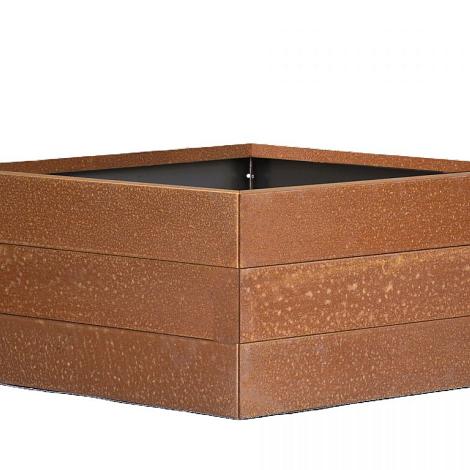 Plantenbak Modulair Corten 120x120x42 cm
