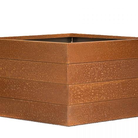 Plantenbak Modulair Corten 120x120x70 cm