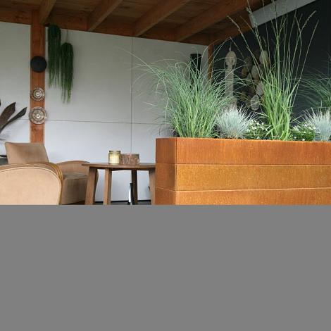 Bloembak Modulair - 300x210x56 cm Corten