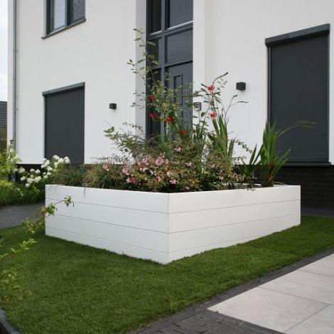 Bloembak Modulair - 90x90x56 cm Wit
