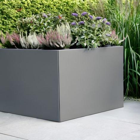Bloembak vlak - 120x120x60 cm Antraciet