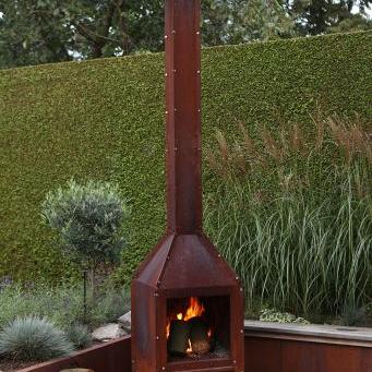 Cortenstaal tuinkachel