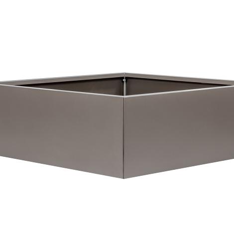 Bloembak vlak - 120x120x40 cm Taupe