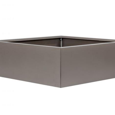 Bloembak vlak - 120x120x60 cm Taupe