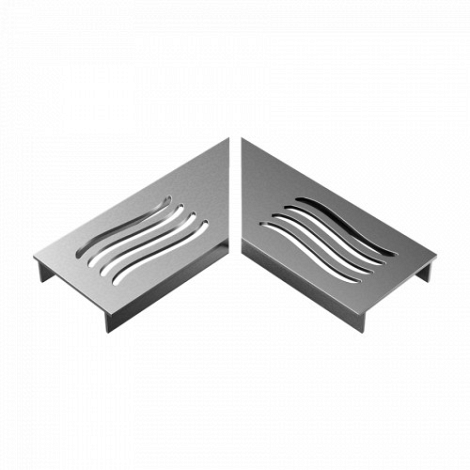 Ultra Drain Silverline Wave Rooster L-hoek