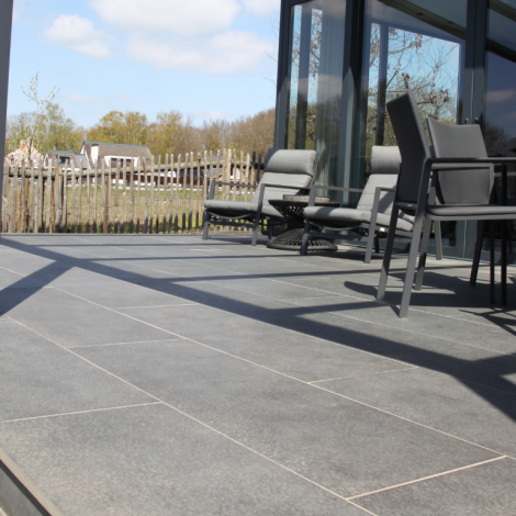 Silverstone 20MM Nero tegel 120x40x2 cm.