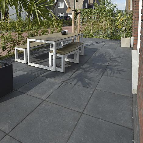 Solido Ceramica 30MM Cemento Black tegel 60x60x3 cm.