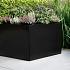 Plantenbak Vlak Grafietzwart 120x120x40 cm