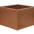 Bloembak vlak - 60x60x60 cm Corten