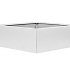 Bloembak vlak - 120x120x60 cm Wit