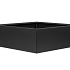 Bloembak vlak - 120x120x60 cm Grafiet zwart