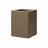 Bloembak vlak - 30x30x60 cm Supra bruin