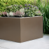 Bloembak vlak - 30x30x60 cm Supra bruin