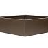 Bloembak vlak - 120x120x60 cm Supra bruin