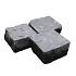 Vietnamees basalt kei 10x10x8-10 cm.