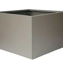 Bloembakken Vlak Taupe | 60 cm hoog