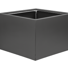 Bloembakken Vlak Antraciet | 40 cm hoog
