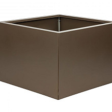 Bloembakken Vlak Supra Bruin | 60 cm hoog
