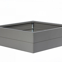 Plantenbak Modulair Taupe 150x150x28 cm