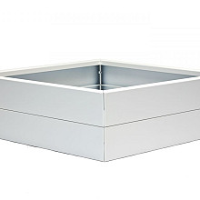 Bloembak Modulair - 150x150x28 cm Wit