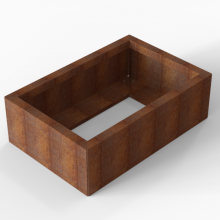 Bloembak Module+ | Rechthoek | 28 cm hoog