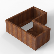 Bloembak Module+ | L-vorm | 42 cm hoog