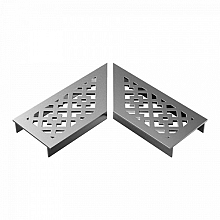 Ultra Drain Silverline Designo Rooster L-hoek