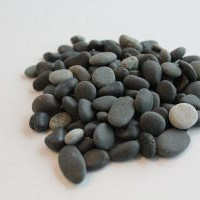 Beach Pebbles Black 5/8 mm